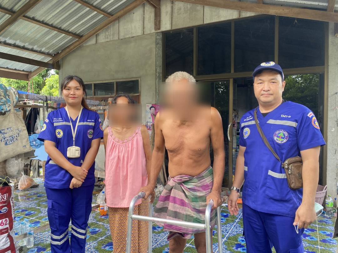 ศูนย์พัฒนาคุณภาพชีวิตฯ ตำบลไค้นุ่น นำส่งอุปกรณ์พยุงเดินสำหรับดูแลผู้ป่วย ณ บ้านไค้นุ่น หมู่ที่ 2